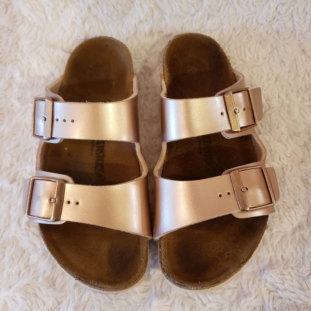 Birkenstock Arizona Rosegold Sandals